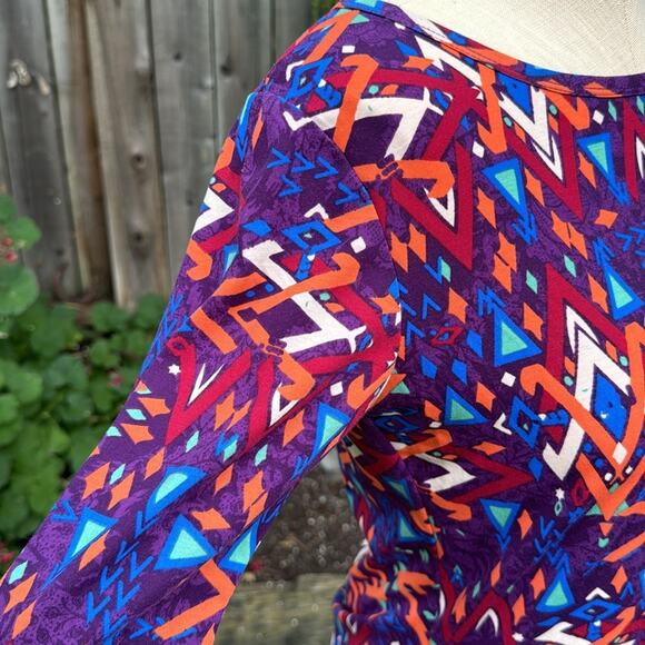 NWT Lularoe Julia Geometric Shift Dress Scoop Neck ½ Sleeves Women's Size Medium - Picture 4 of 9